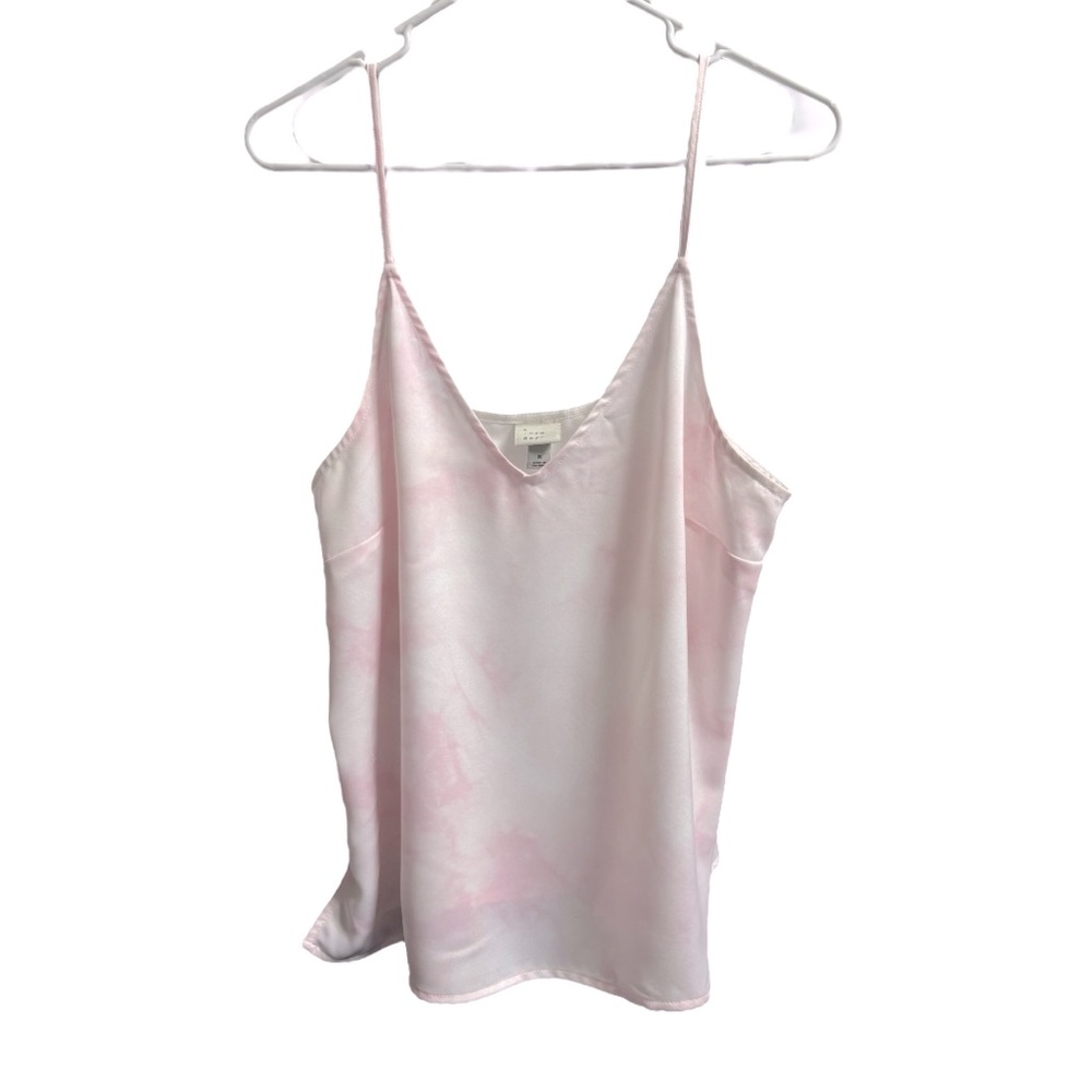 A New Day Women’s Size Medium Pink and White Tie Dye Tank